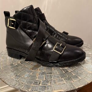 Zara leather boots